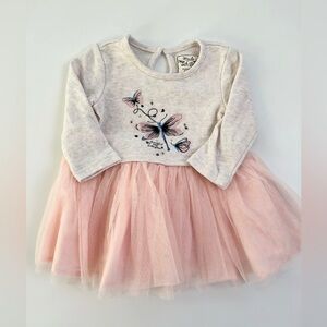 Made With Love Pink Butterfly Kids Formal Dress